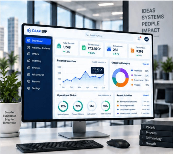 DAAP ERP dashboard